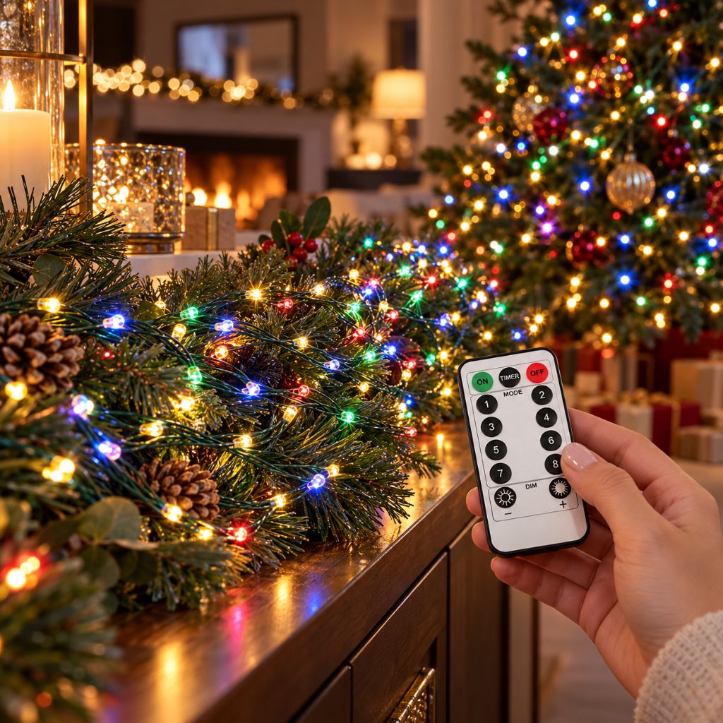 100m 1000-LED Christmas String Lights with Remote Control