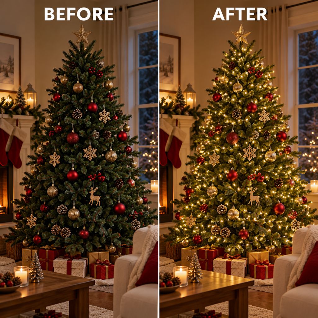 100m 1000-LED Christmas String Lights with Remote Control
