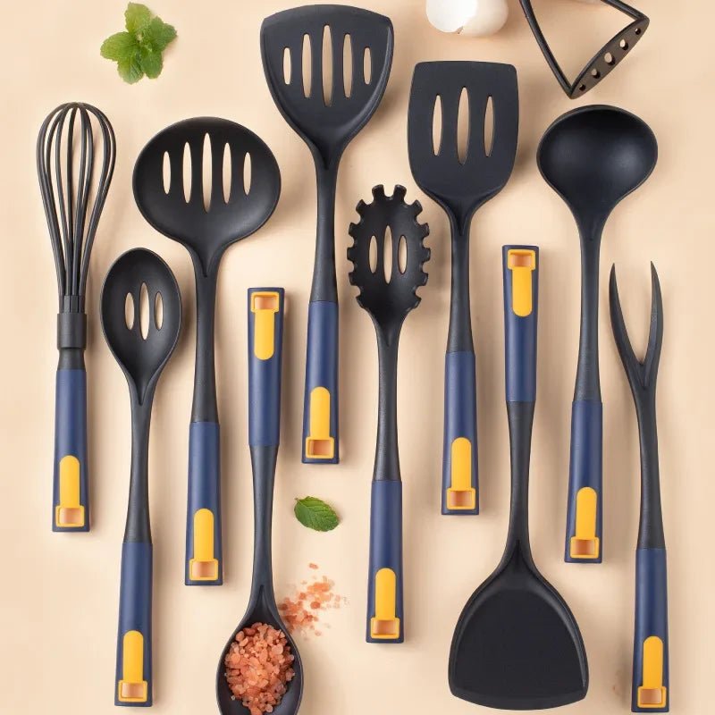 11 - Piece Minimalist Non - Stick Heat - Resistant Kitchen Utensil Set - Lattea Global