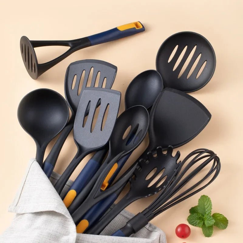 11 - Piece Minimalist Non - Stick Heat - Resistant Kitchen Utensil Set - Lattea Global