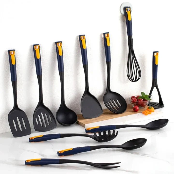 11 - Piece Minimalist Non - Stick Heat - Resistant Kitchen Utensil Set - Lattea Global