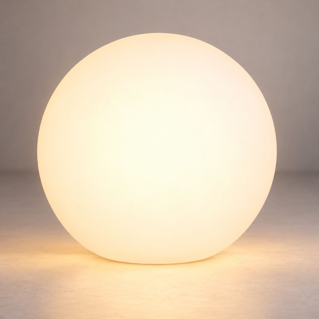 Colour-Changing LED Ball Floor Lamp with Remote Control