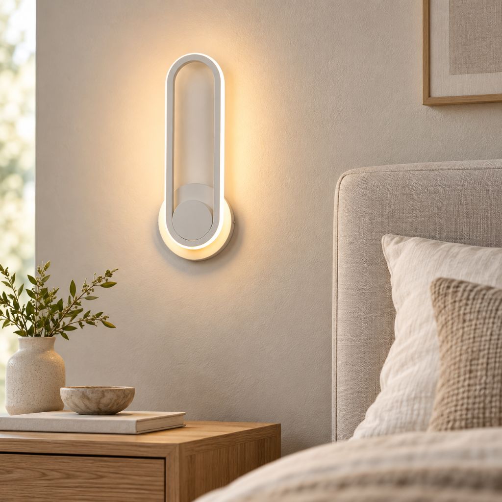 330° Rotatable Aluminum LED Wall Light for Bedside