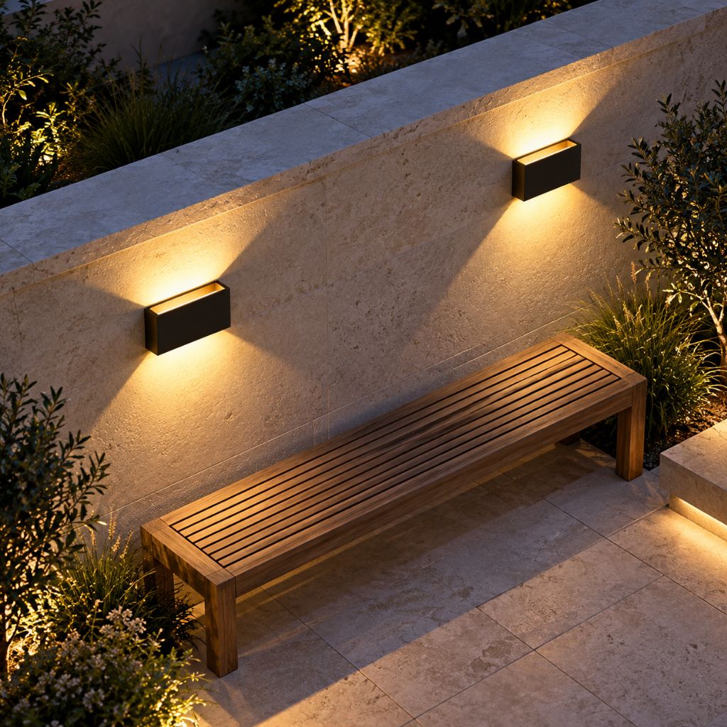 24W PIR Motion Sensor Up and Down LED Wall Light
