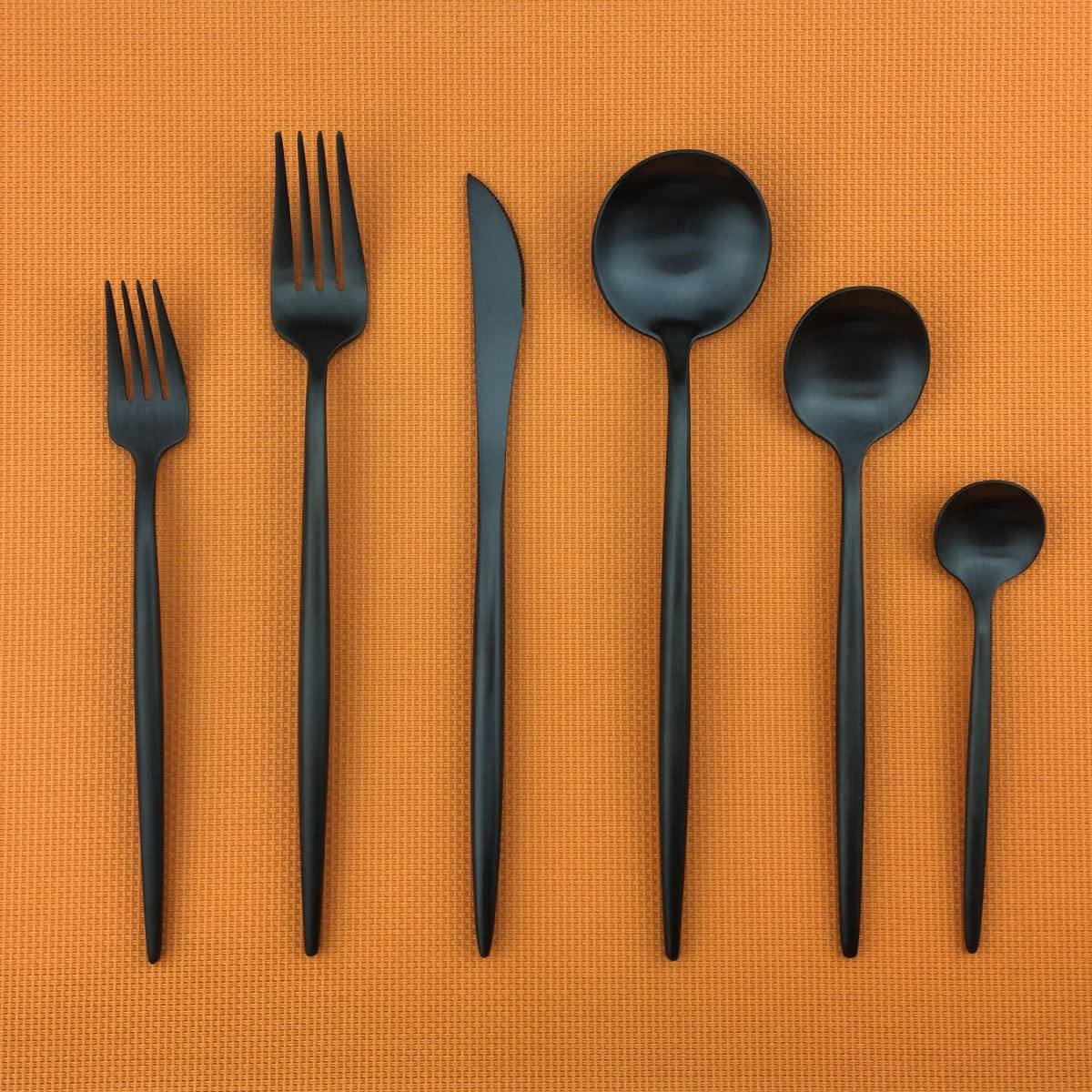 30 - Piece Minimalist Cutlery Set - Elegant Stainless Steel Flatware - Lattea Global