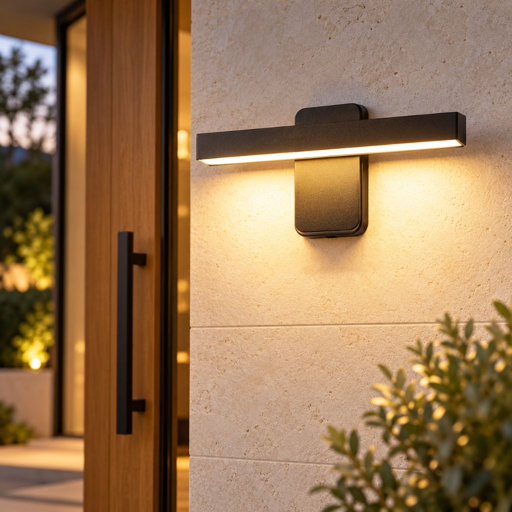 Rotatable LED Outdoor Wall Light with Optional Sensor