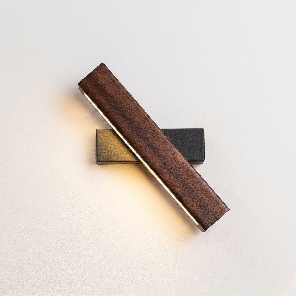 360° Swiveling Wooden Wall Light - Lattea Global