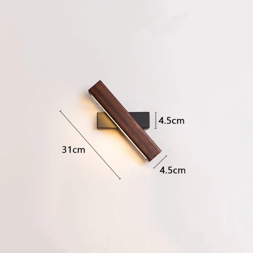 360° Swiveling Wooden Wall Light