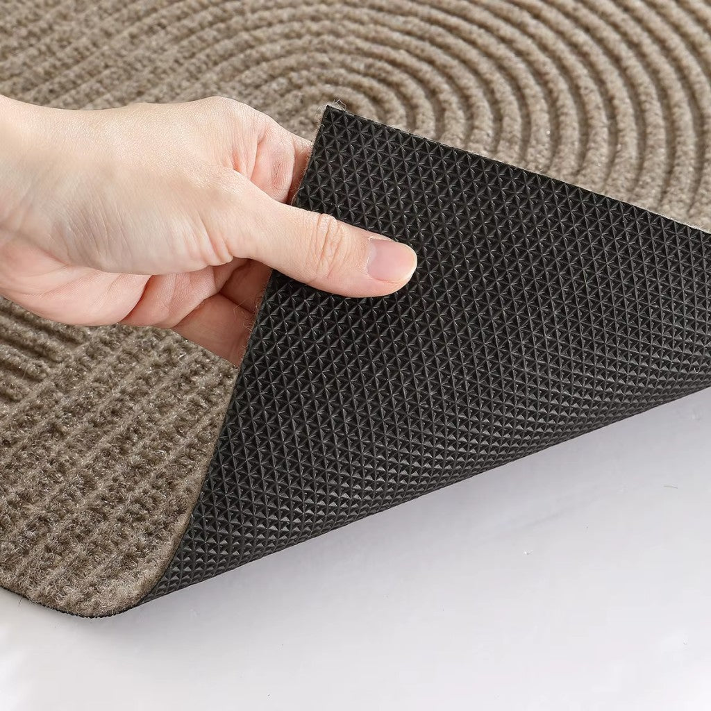3D Grooved Geometric Doormat Anti - Slip Scraper Entrance Mat - Lattea Global