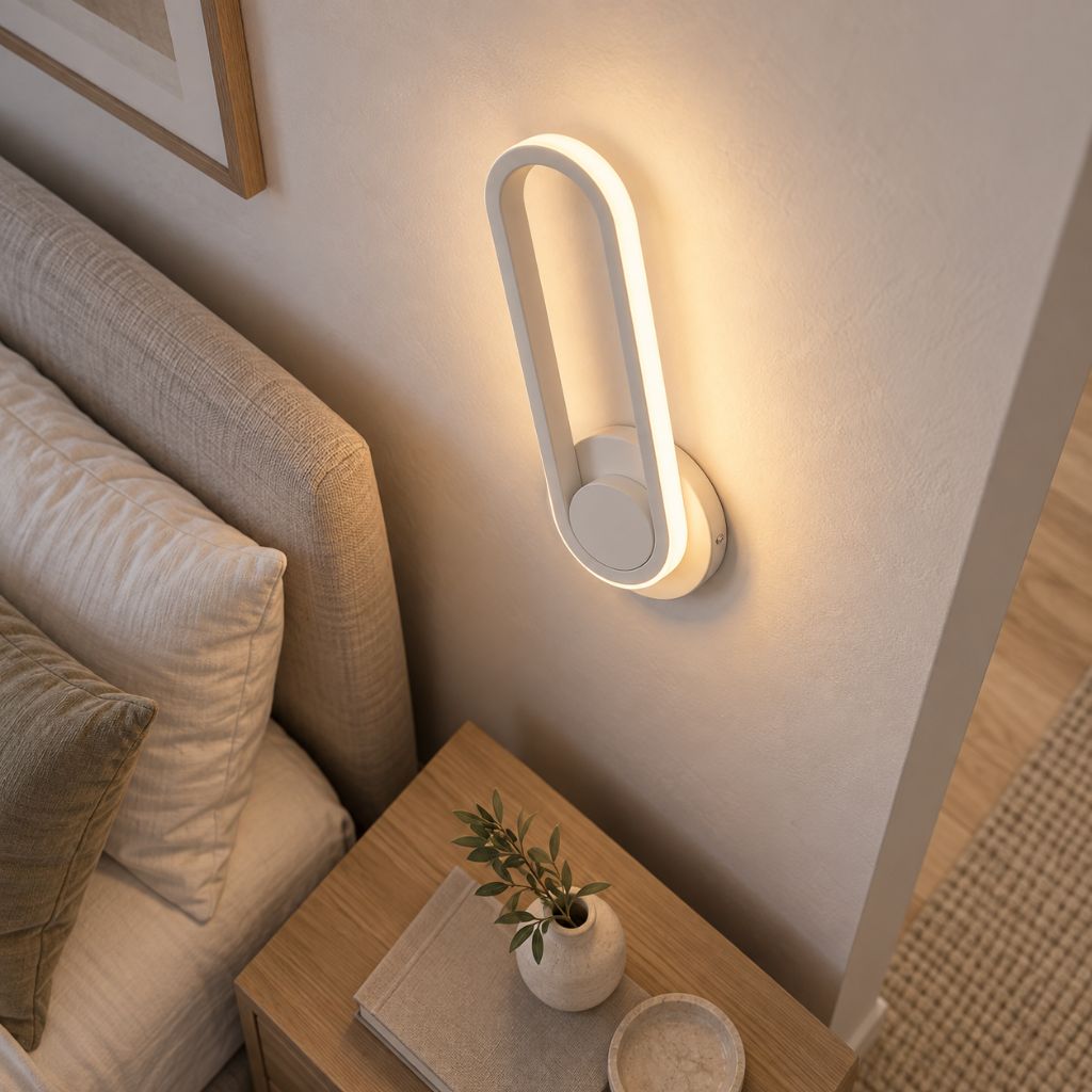330° Rotatable Aluminum LED Wall Light for Bedside