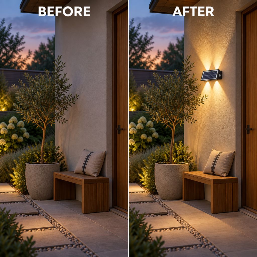 IP65 Solar Up and Down LED Wall Wash Light