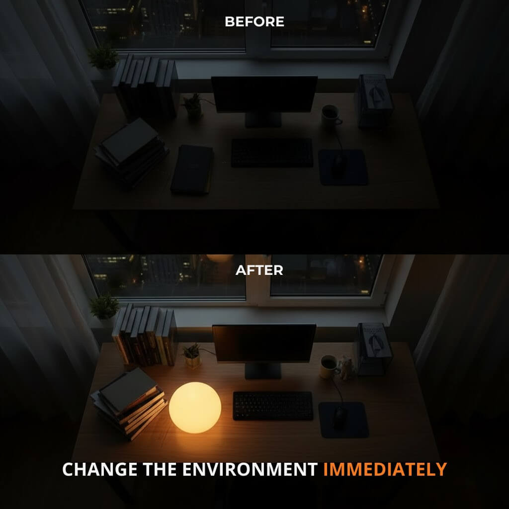 Portable Table Globe Lamp – 16 Color LED