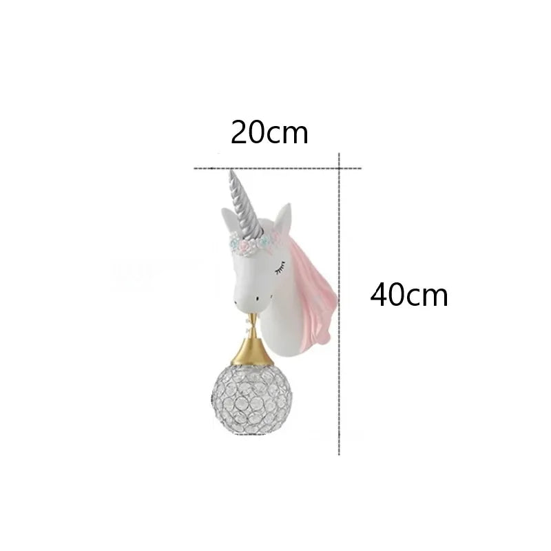 Unicorn Wall Lamp for Kids' Rooms
