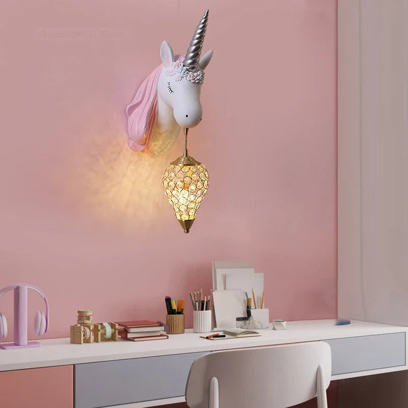 Unicorn Wall Lamp for Kids' Rooms