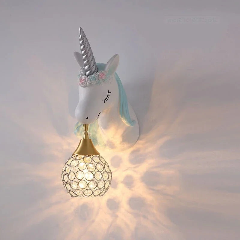 Unicorn Wall Lamp for Kids' Rooms