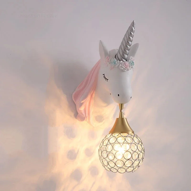 Unicorn Wall Lamp for Kids' Rooms