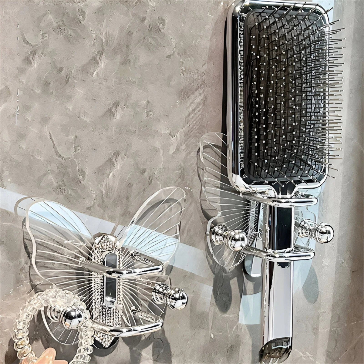 Acrylic Butterfly Wall Hook with Adhesive - Lattea Global