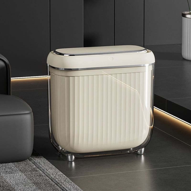 AcrylicSmart Bin - Automatic Sensor Trash Bin for Bathroom and Kitchen - Lattea Global