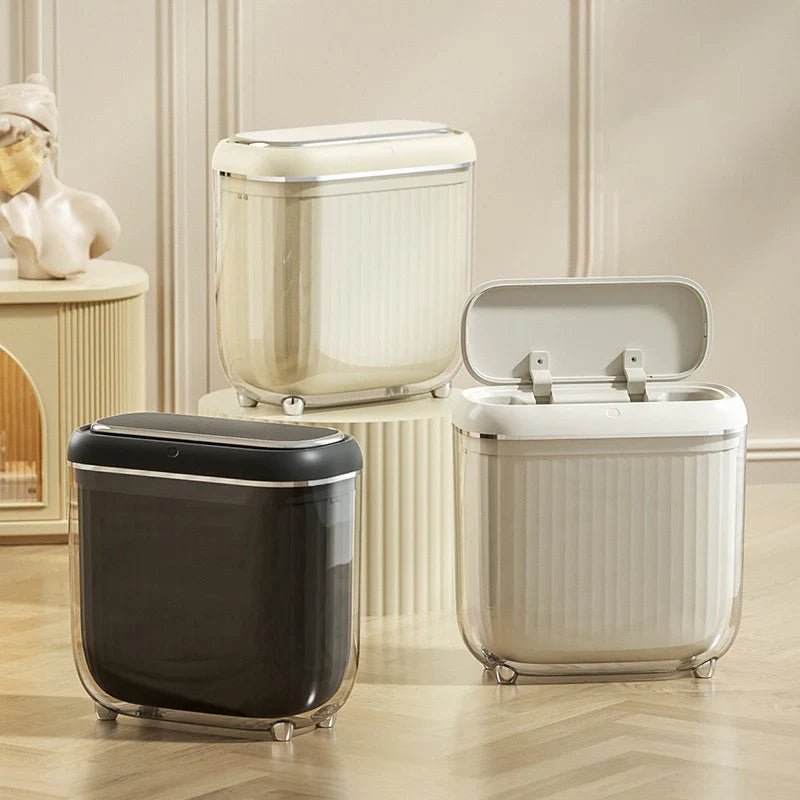 AcrylicSmart Bin - Automatic Sensor Trash Bin for Bathroom and Kitchen - Lattea Global