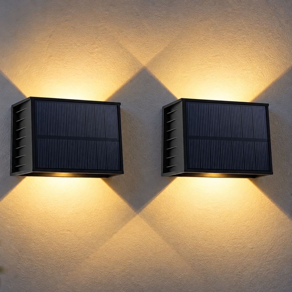 Adjustable Beam Solar Up and Down LED Wall Light
