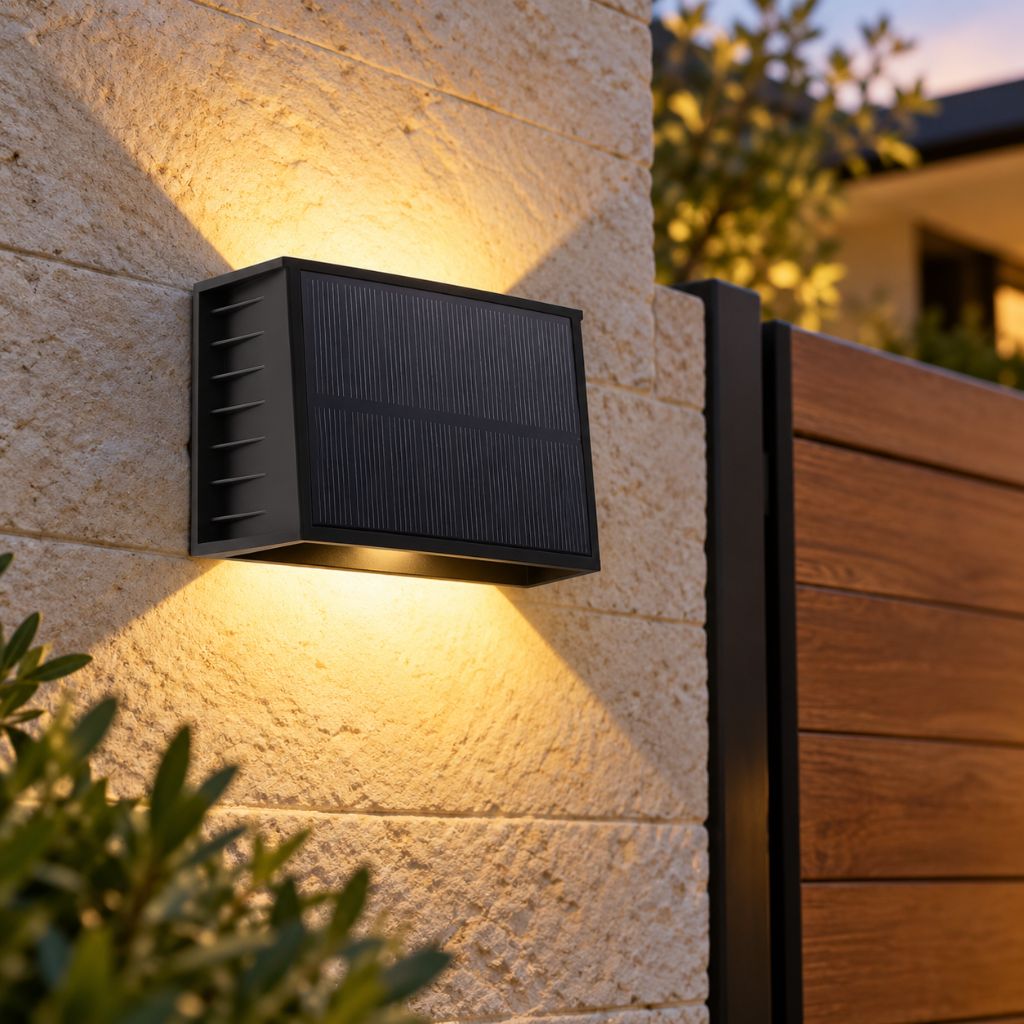 Adjustable Beam Solar Up and Down LED Wall Light
