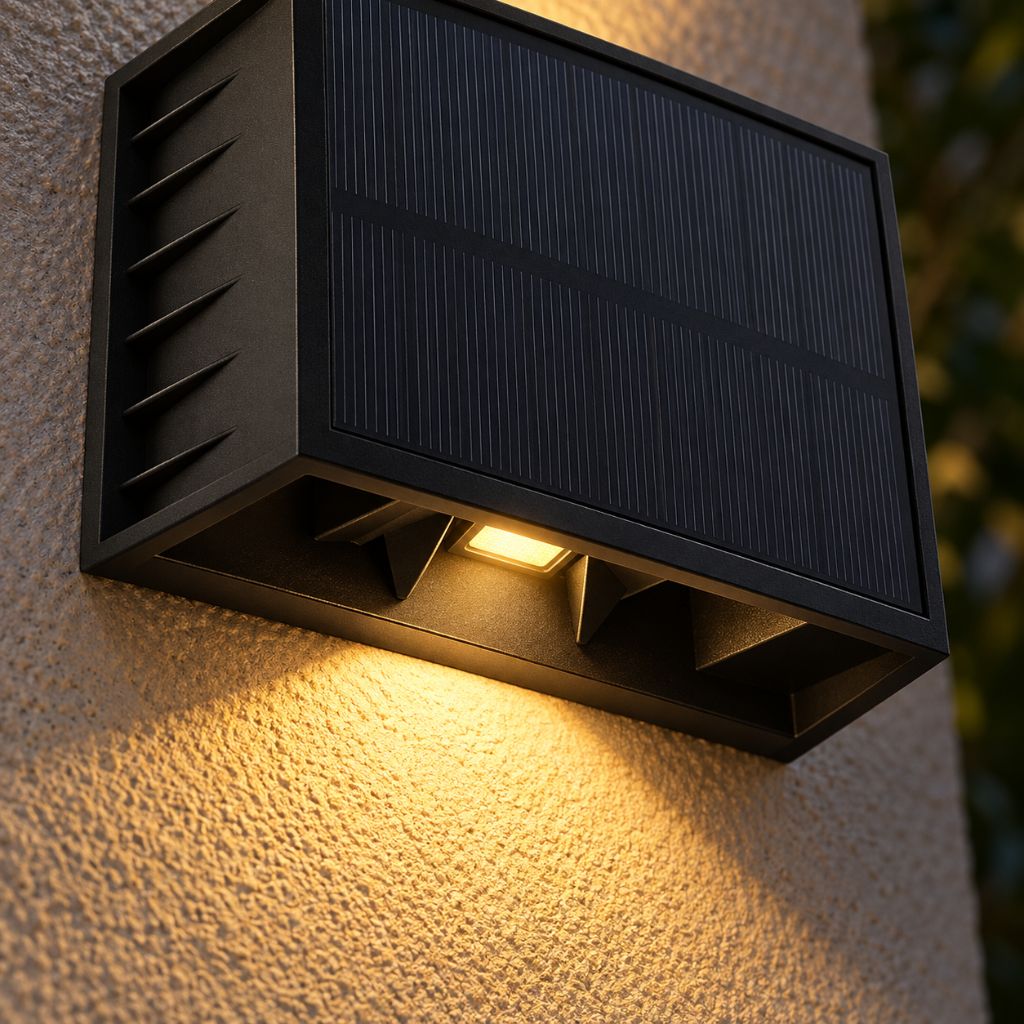 Adjustable Beam Solar Up and Down LED Wall Light