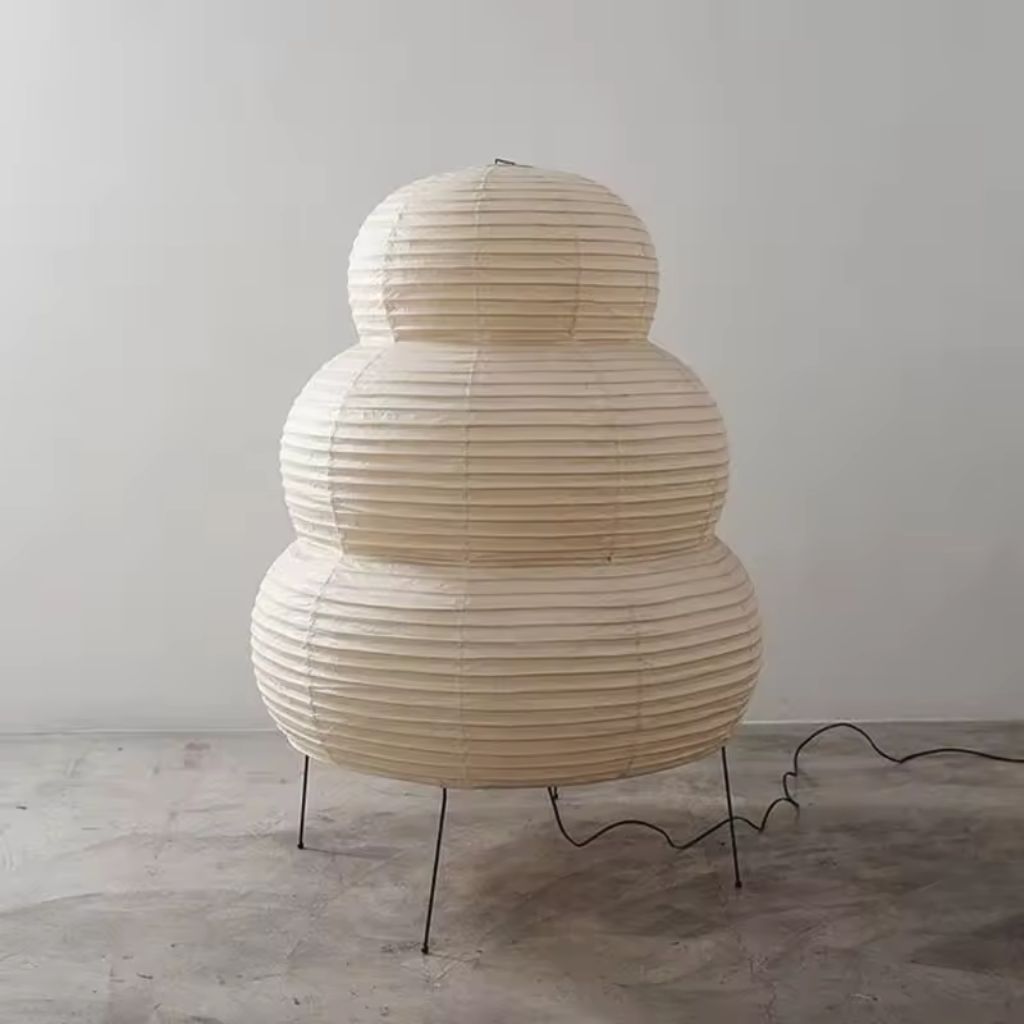 Akari Japandi Style Paper Floor Lamp