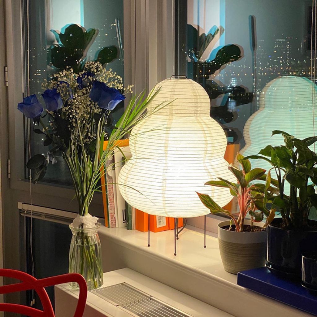 Akari Japandi Style Paper Floor Lamp