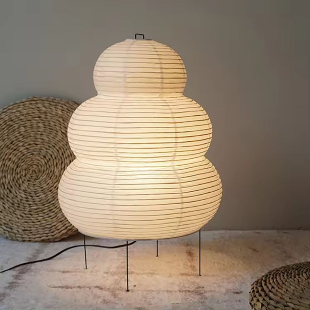 Akari Japandi Style Paper Floor Lamp