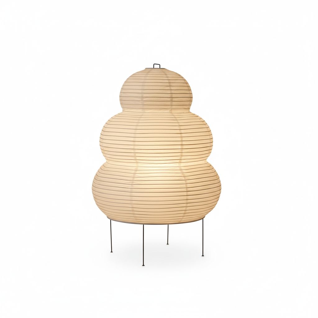 Akari Japandi Style Paper Floor Lamp