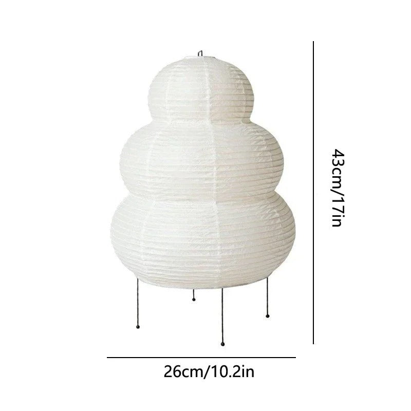 Akari Japandi Style Paper Floor Lamp