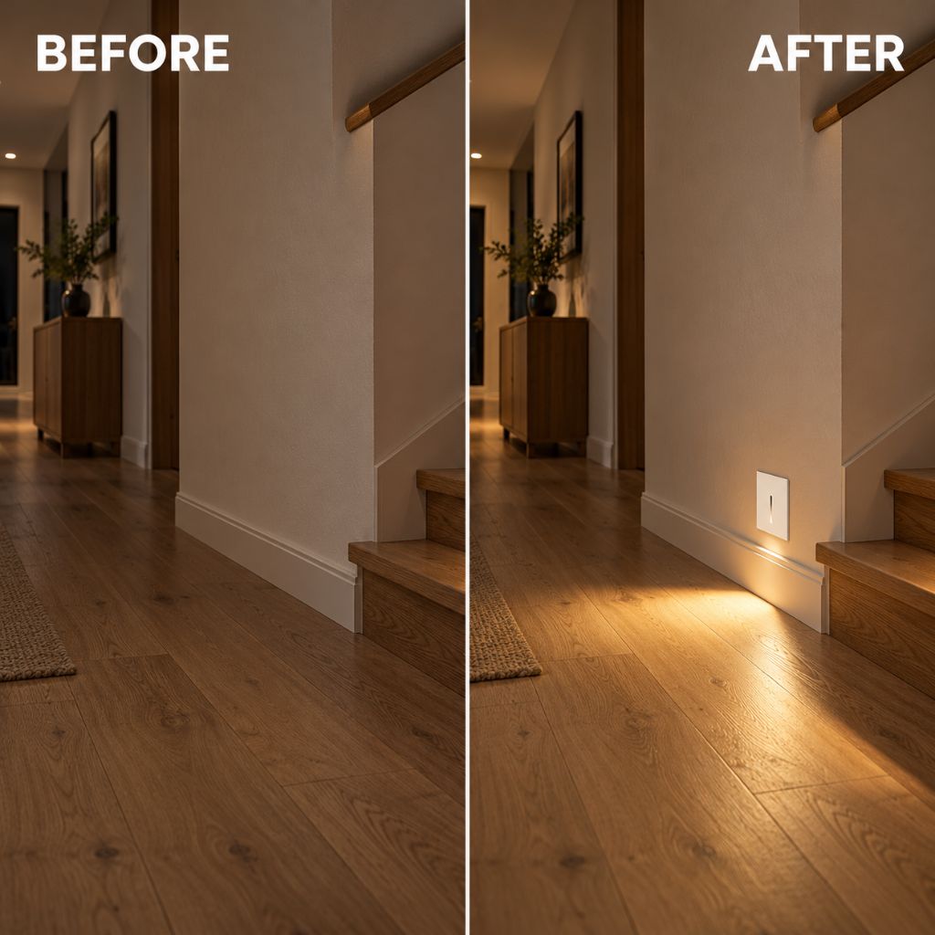 Aluminium Recessed LED Step Light for Indoor Stairs
