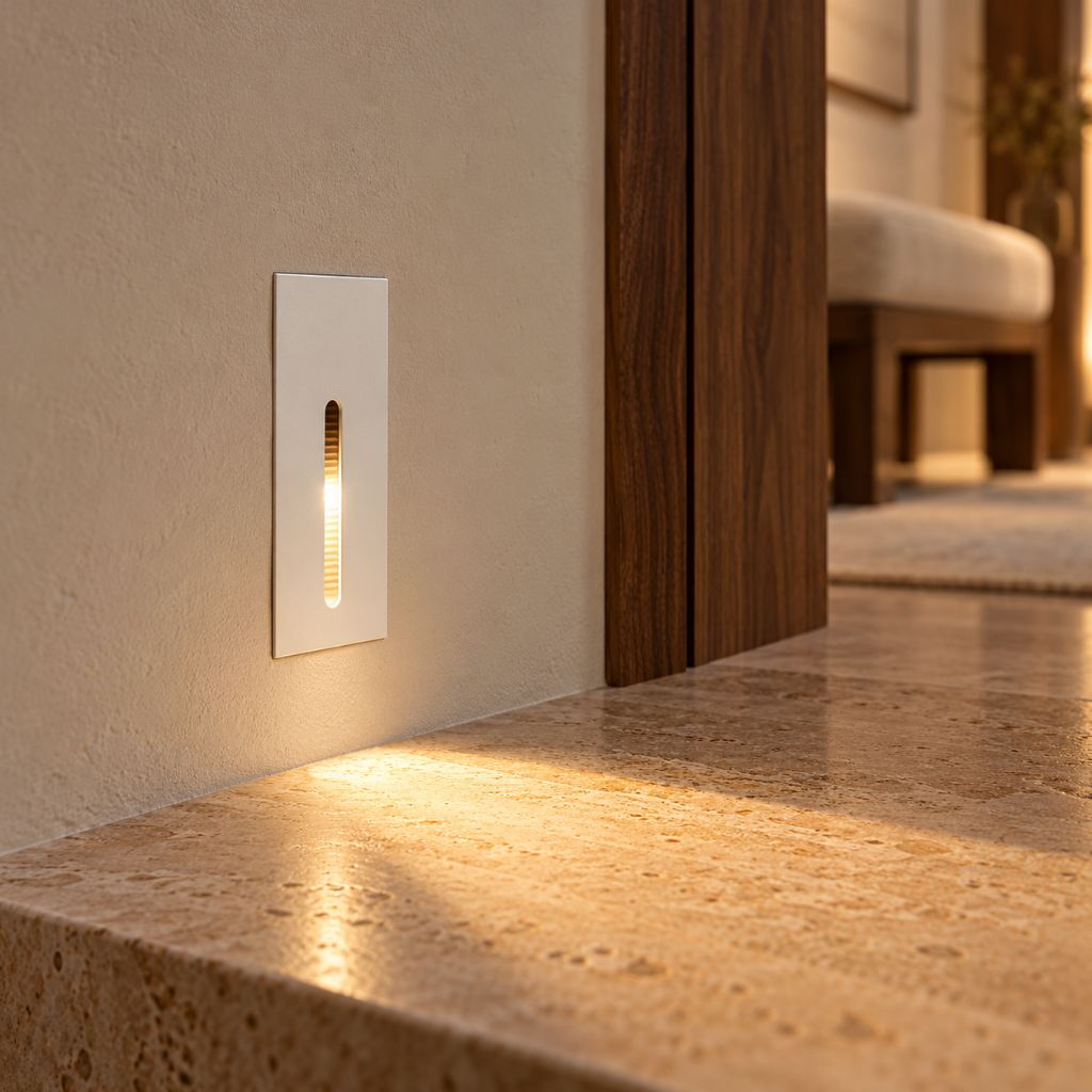Aluminium Recessed LED Step Light for Indoor Stairs