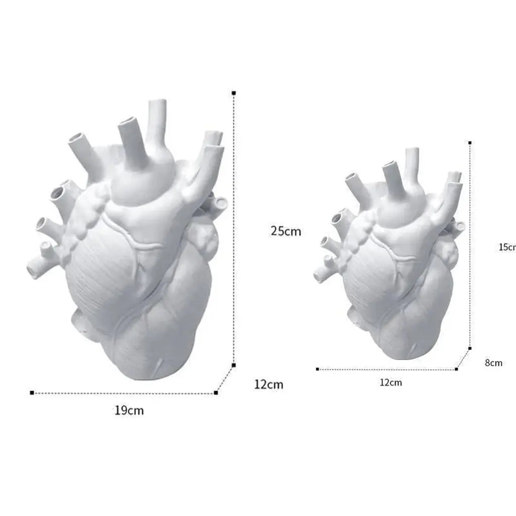Anatomical Heart Ceramic Art Vase - Lattea Global