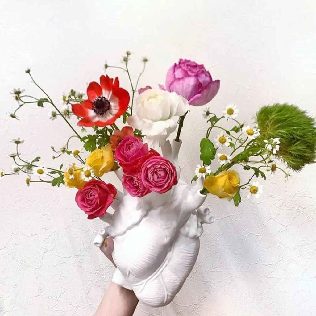 Anatomical Heart Ceramic Art Vase - Lattea Global