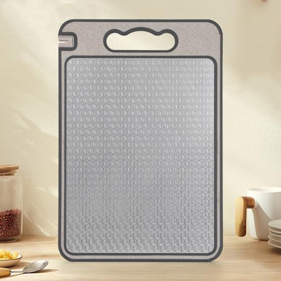 Anti - Scratch Dual - Sided Cutting Board with Sharpener & Silicone Edge - Lattea Global