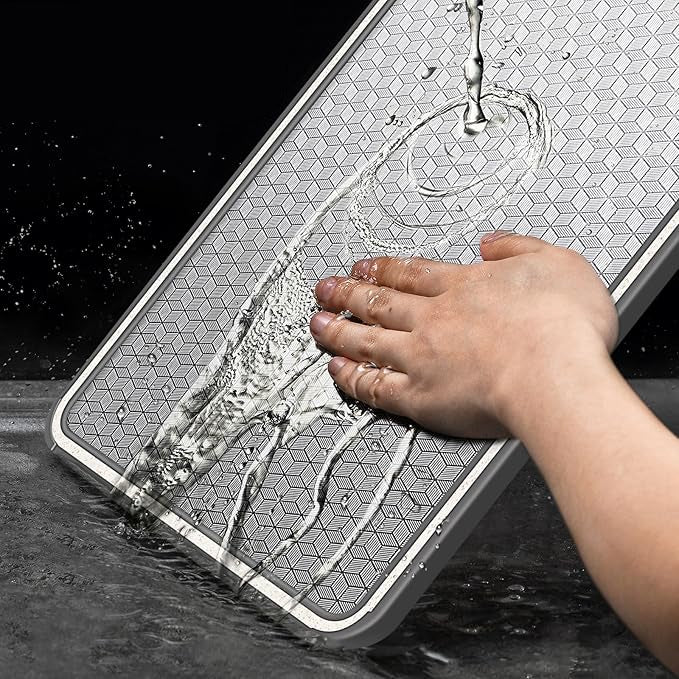 Anti - Scratch Dual - Sided Cutting Board with Sharpener & Silicone Edge - Lattea Global