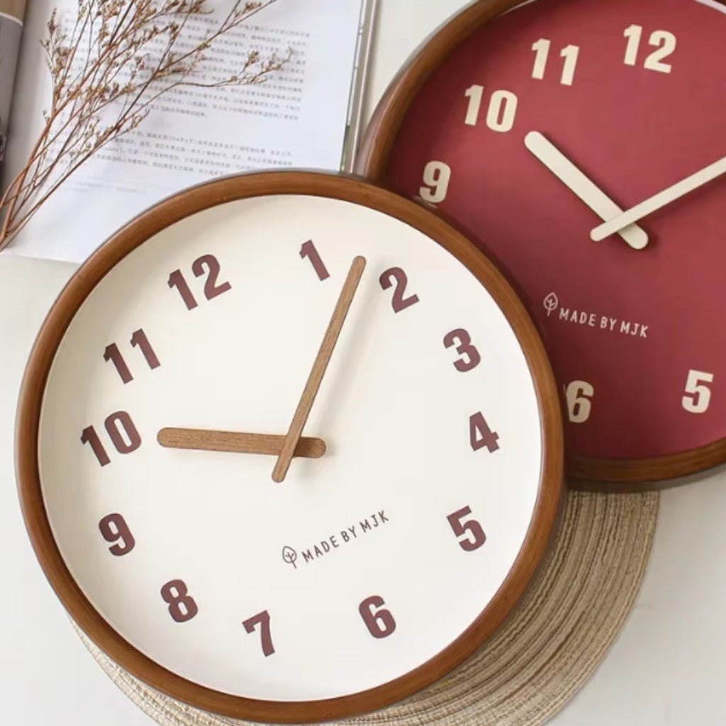 ArborFrame Solid Wood Silent Wall Clock - Lattea Global