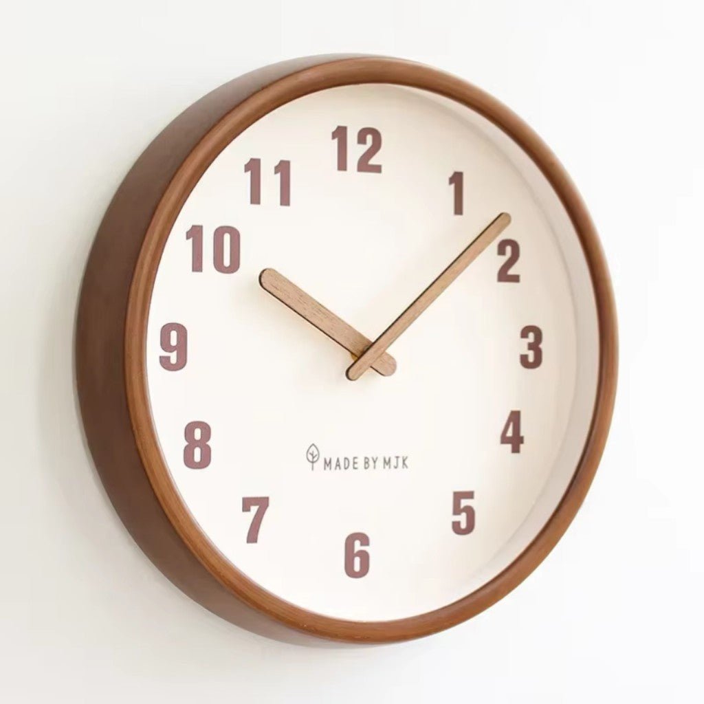 ArborFrame Solid Wood Silent Wall Clock - Lattea Global