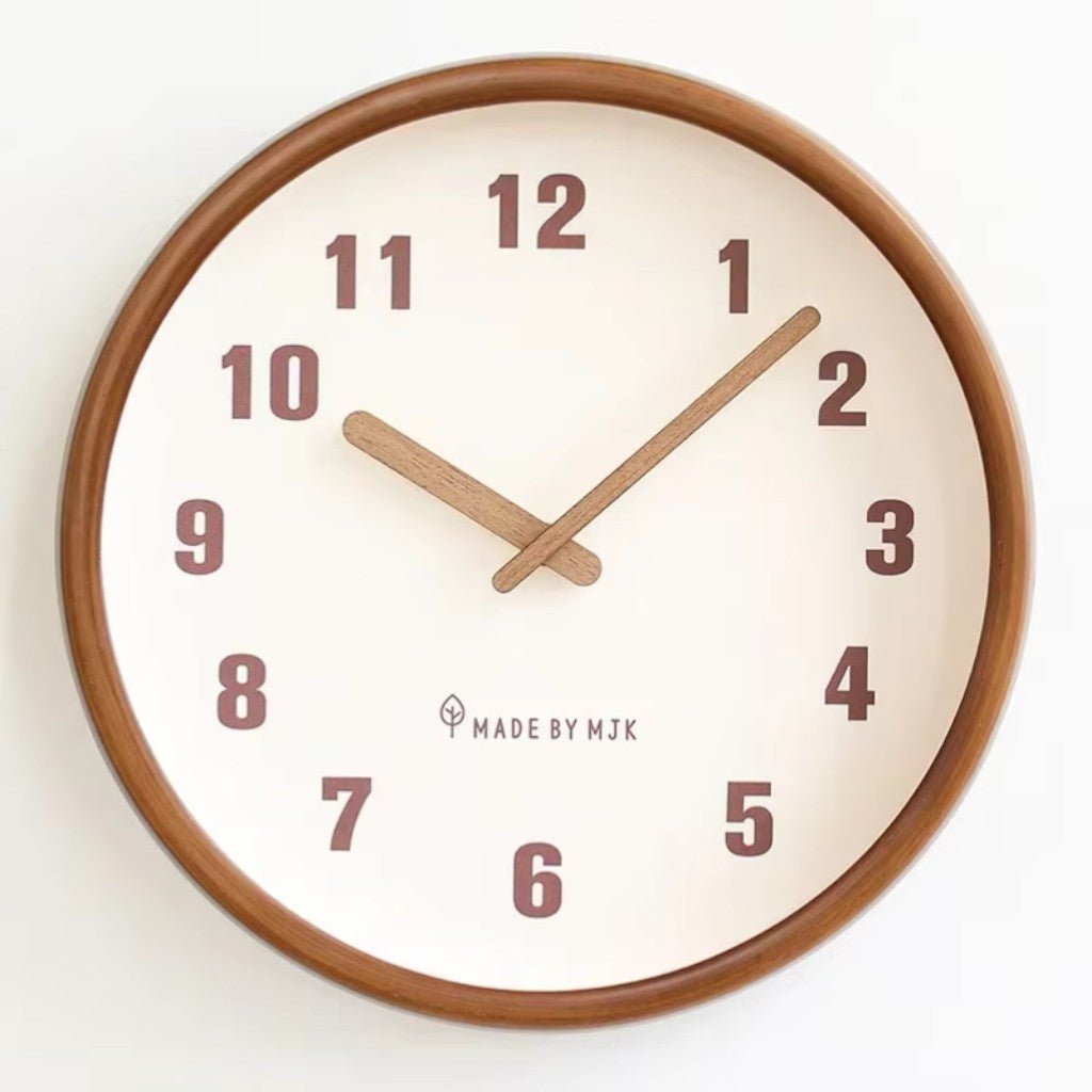 ArborFrame Solid Wood Silent Wall Clock - Lattea Global