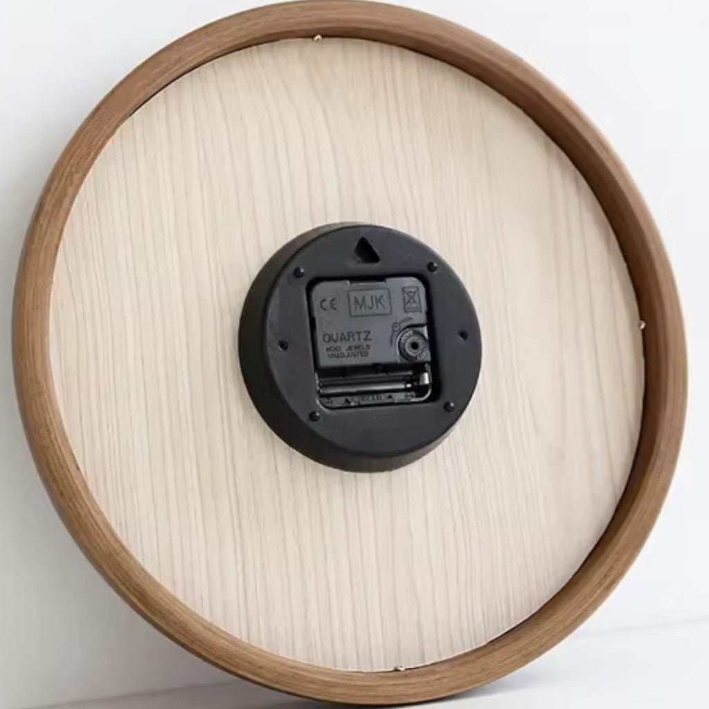 ArborFrame Solid Wood Silent Wall Clock - Lattea Global