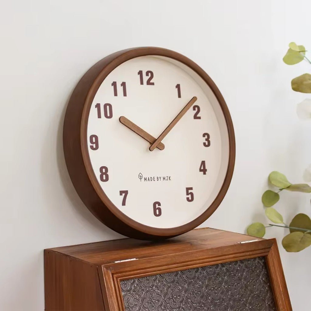 ArborFrame Solid Wood Silent Wall Clock - Lattea Global
