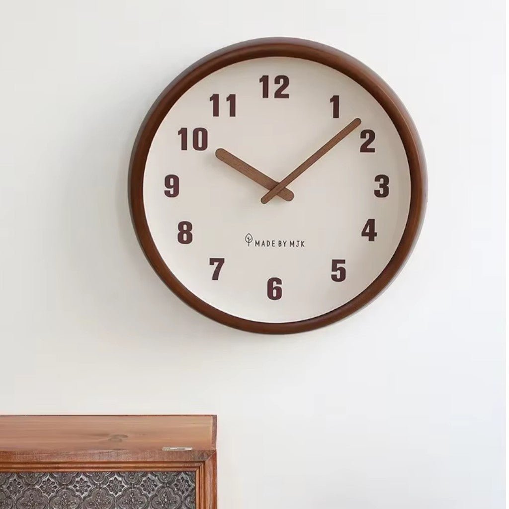 ArborFrame Solid Wood Silent Wall Clock - Lattea Global