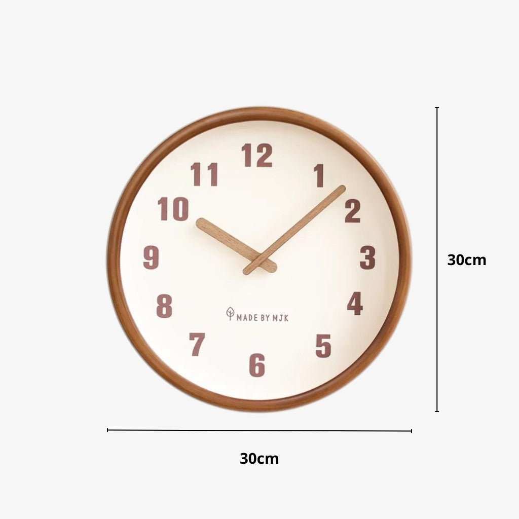 ArborFrame Solid Wood Silent Wall Clock - Lattea Global