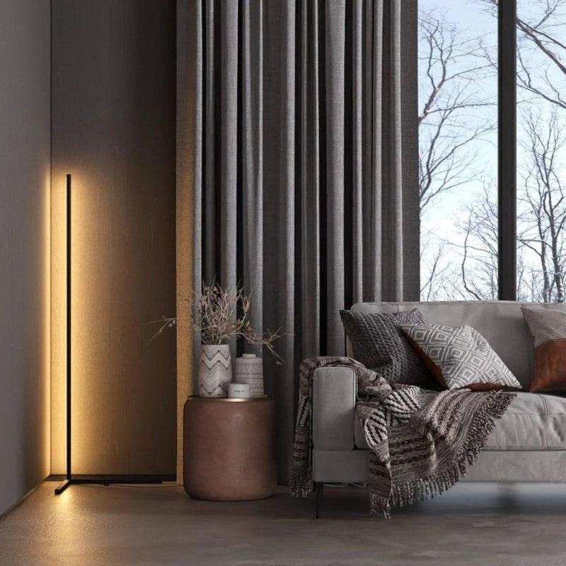 Aura Smart Corner Floor Lamp - Modern LED Ambient Lighting