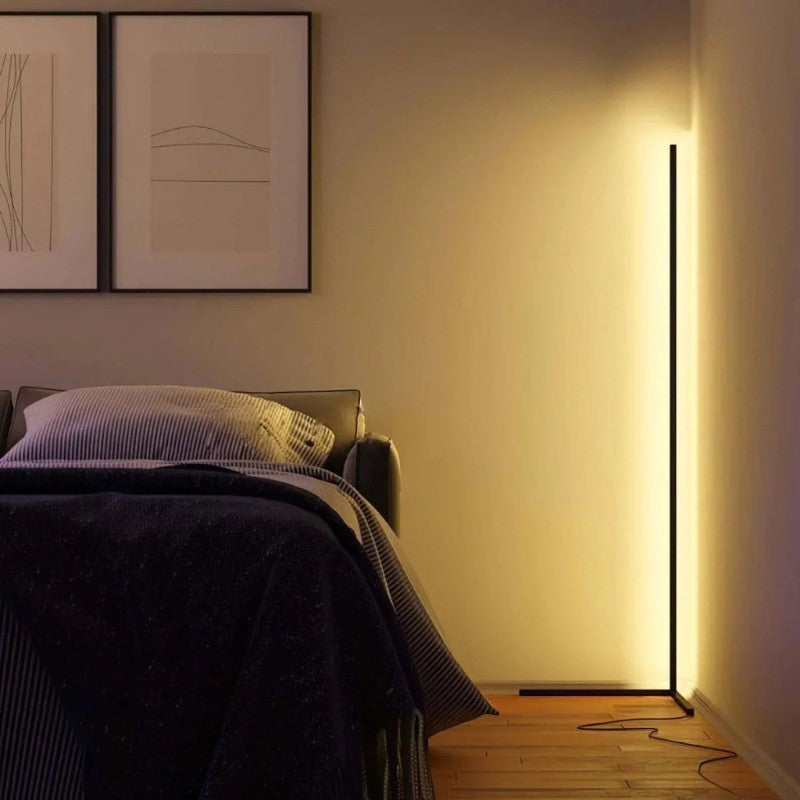 Aura Smart Corner Floor Lamp - Modern LED Ambient Lighting