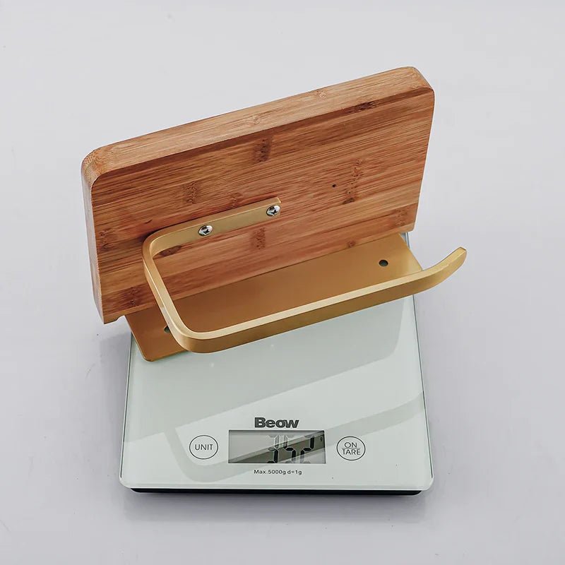 Bamboo Wall - Mounted Toilet Paper Holder with Shelf - Lattea Global