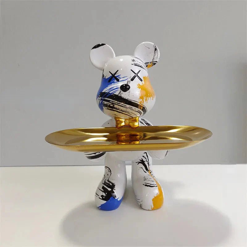 Bear Statue with Tray - Lattea Global