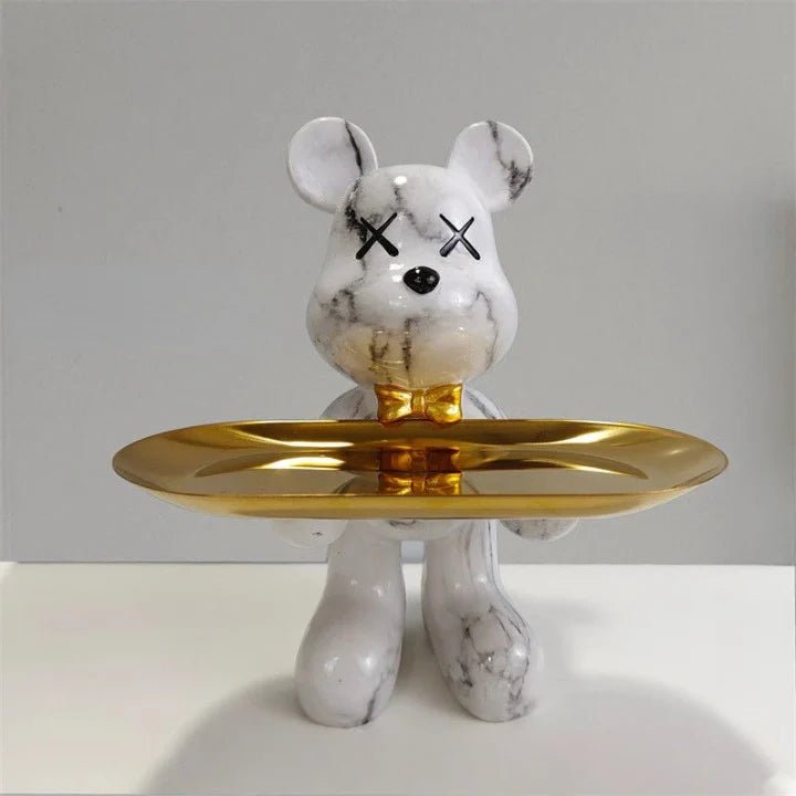 Bear Statue with Tray - Lattea Global