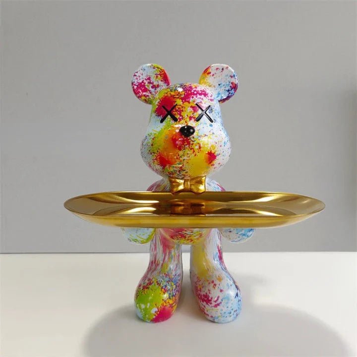 Bear Statue with Tray - Lattea Global